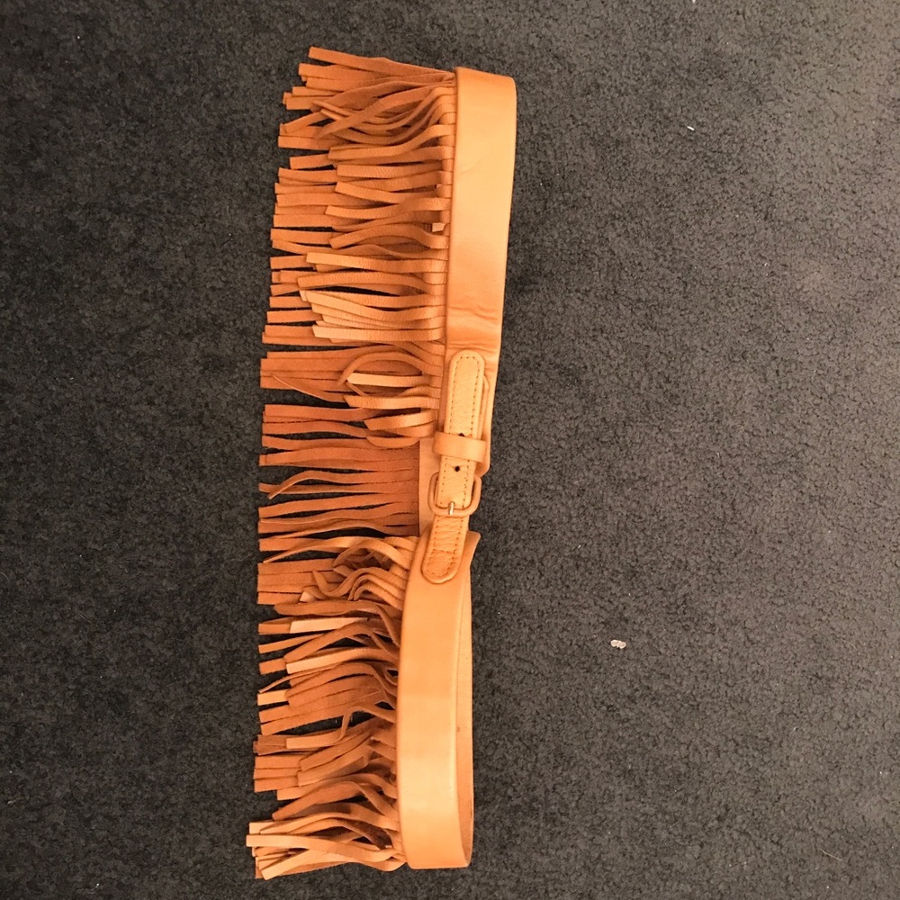 Real smooth leather camel color belt!